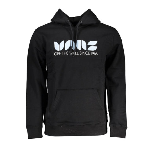 Black Cotton Men's Sweatshirt