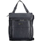 Blue Polyurethane Women Backpack