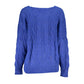 Blue Polyester Sweater
