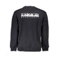 Black Cotton Men Sweatshirt