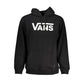 Black Cotton Men's Hooded Sweatshirt