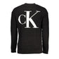 Black Cotton Men Sweater
