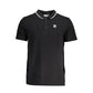 Black Cotton Men Polo Shirt
