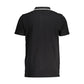 Black Cotton Men Polo Shirt