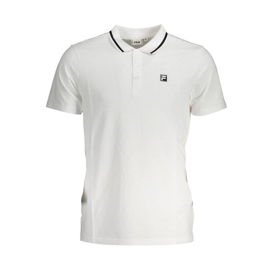 White Cotton Mens Polo Shirt
