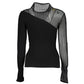 Black Polyester Sweater