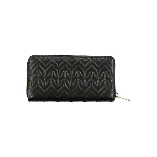 Black Polyurethane Women Wallet