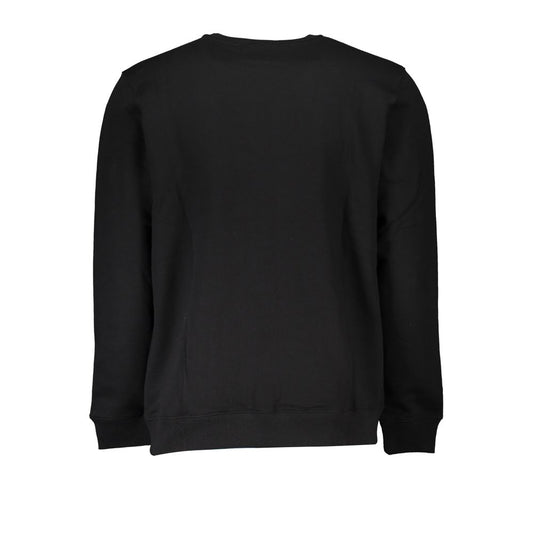 Black Cotton Men's Sweatshirt