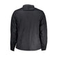 Black Polyester Men Jacket