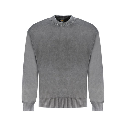 Black Cotton Men's Sweater