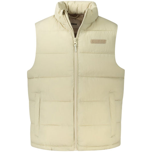 Beige Polyamide Men's Vest