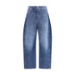 Blue Cotton Relaxed Fit Jeans