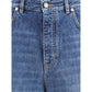 Blue Cotton Relaxed Fit Jeans