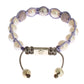 Elegant Silver & Purple CZ Pearl Bracelet