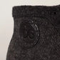 Gray Wool Cotton Casual High Top Sneakers