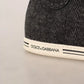 Gray Wool Cotton Casual High Top Sneakers