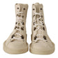 White Leather Lace Up Mens Boots