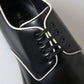 Black White Leather Formal Dress Shoes