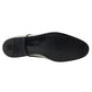 Silver Leather Rhinestones Derby Shoes
