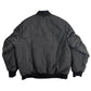 Black Polyester Men Bomber Jacket