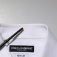 White Bib Cotton Poplin GOLD Men Formal Shirt