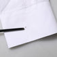 White Bib Cotton Poplin GOLD Men Formal Shirt