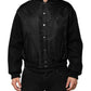 Black Polyester Logo Plaque Bomber Jacket