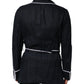 Dark Blue DG Embroidery Jacket Robe Blazer
