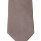 Elegant Grey Silk Necktie