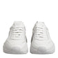 White Leather Daymaster Low Top Sneakers Shoes