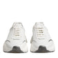 White Daymaster Leather Low Top Sneakers Shoes