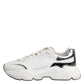 White Daymaster Leather Low Top Sneakers Shoes
