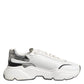White Daymaster Leather Low Top Sneakers Shoes