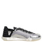 Black Silver NS1 Men Low Top Sneakers Shoes