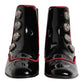 Black Jackie Buttoned Chelsea Boots Shoes
