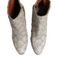 Off White Leather Heels Ankle Boots Shoes