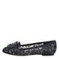 Blue Taormina Lace Crystals Flats Shoes