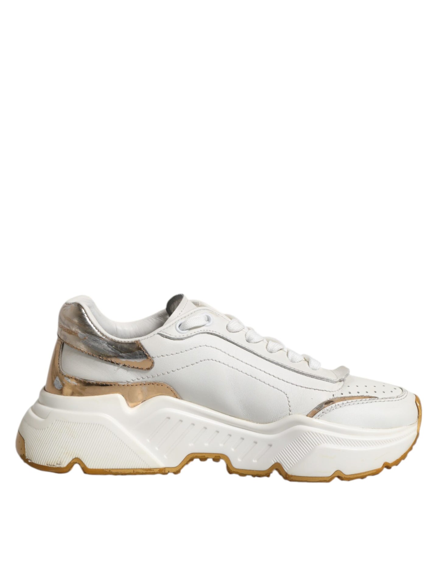 White Gold Daymaster Low Top Sneakers Shoes