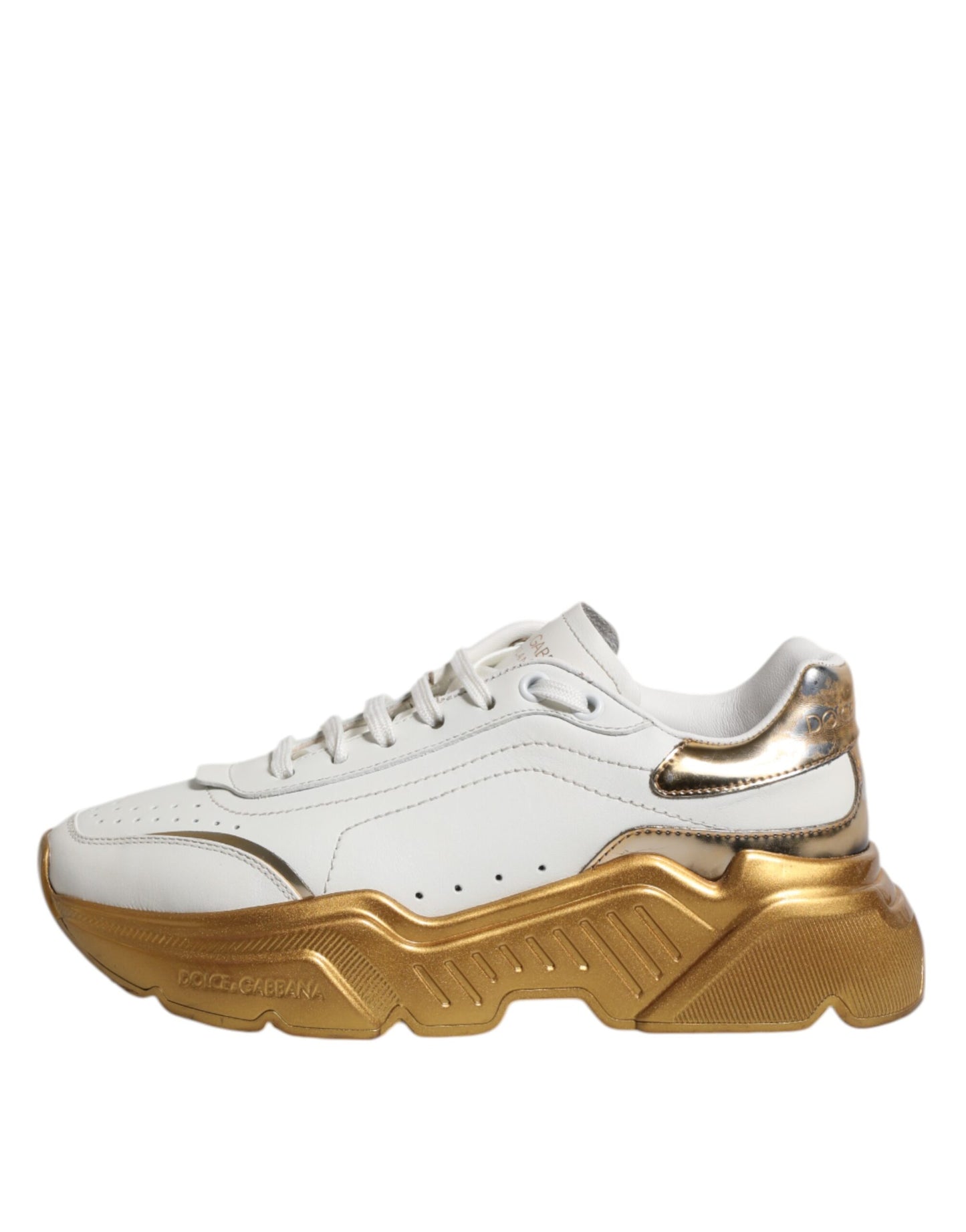White Gold Daymaster Low Top Sneakers Shoes