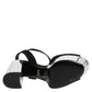 Black Crystal Ankle Strap Keira Sandal Shoes