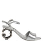 Silver Leather DG Heels Keira Sandals Shoes