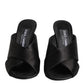 Black Keira Baroque High Heel Sandals Shoes