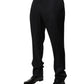 Black Wool Men Formal Dress Trouser Pants