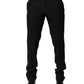 Black Wool Tapered Formal Men Dress Pants