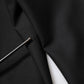 Black Wool Tapered Formal Men Dress Pants