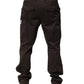 Brown Cotton Stretch Cargo Men Trouser Pants