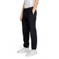 Black Polyester Casual Pants
