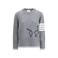 Gray Fleece Wool Sweatshirt