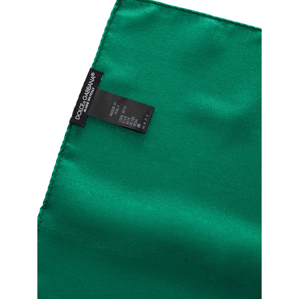 Green Silk Pocket Square