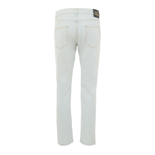 Blue Cotton Relaxed Fit Jeans